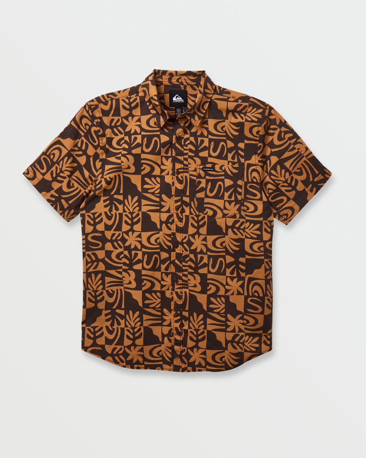 Terra Classic Stretch Short Sleeve Shirt - Chocolate | Quick SilverGreat Value