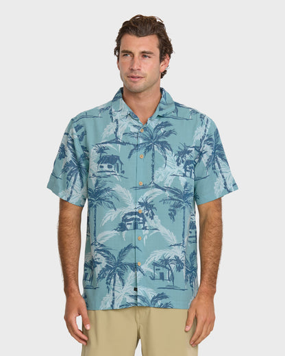 Waterman Off The Grid Shirt - Aqua | Quick SilverQuality
