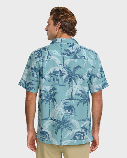 Waterman Off The Grid Shirt - Aqua | Quick SilverQuality