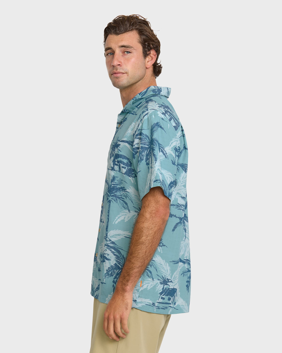 Waterman Off The Grid Shirt - Aqua | Quick SilverQuality