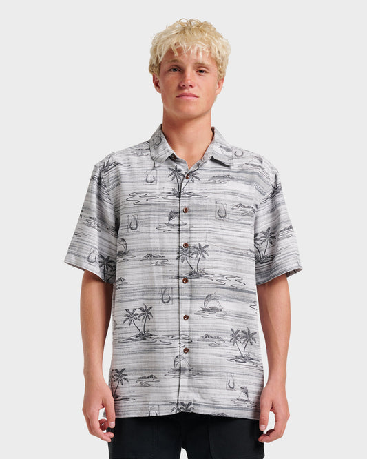 Waterman Island Daze Short Sleeve Shirt - Phantom | Quick SilverSmart Buy