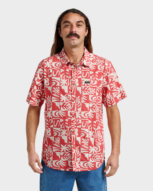 Terra Classic Stretch Short Sleeve Shirt - Mineral Red | Quick SilverExclusive