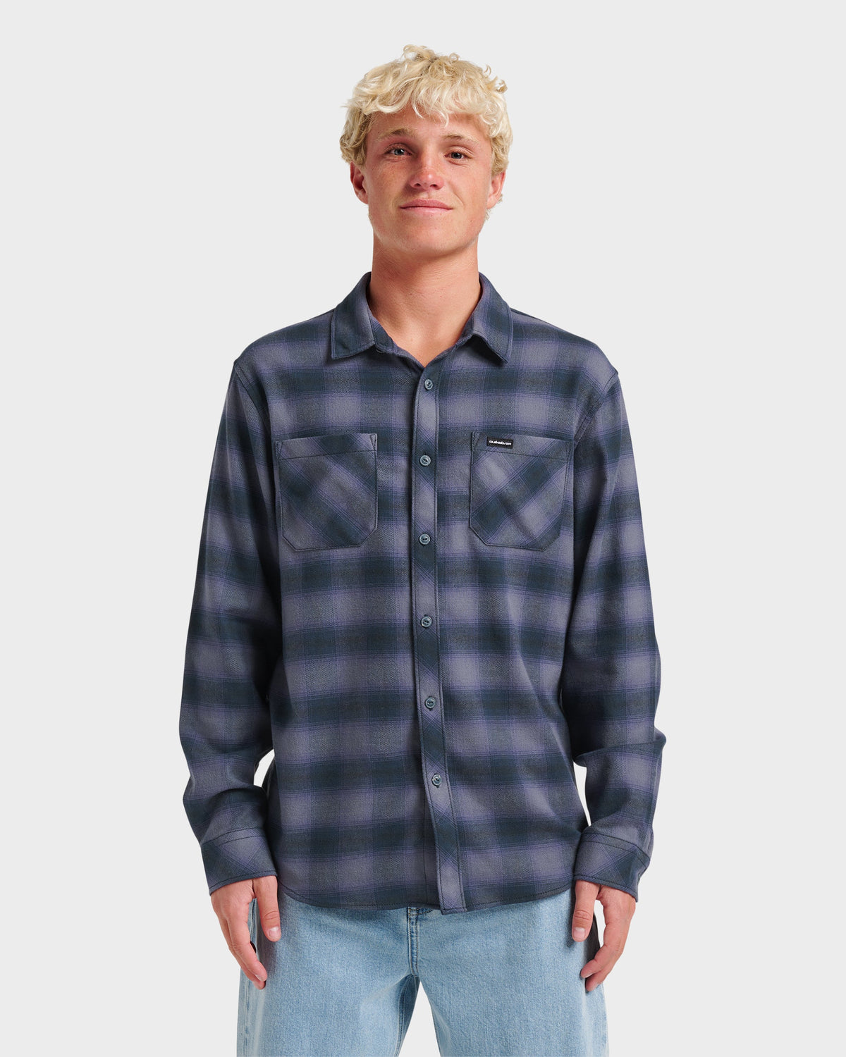 Terrace Stretch Flannel Shirt - Phantom | Quick SilverSmart Buy