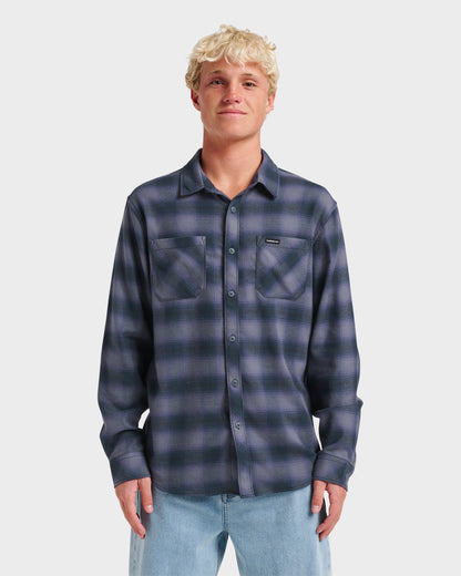 Terrace Stretch Flannel Shirt - Phantom | Quick SilverSmart Buy