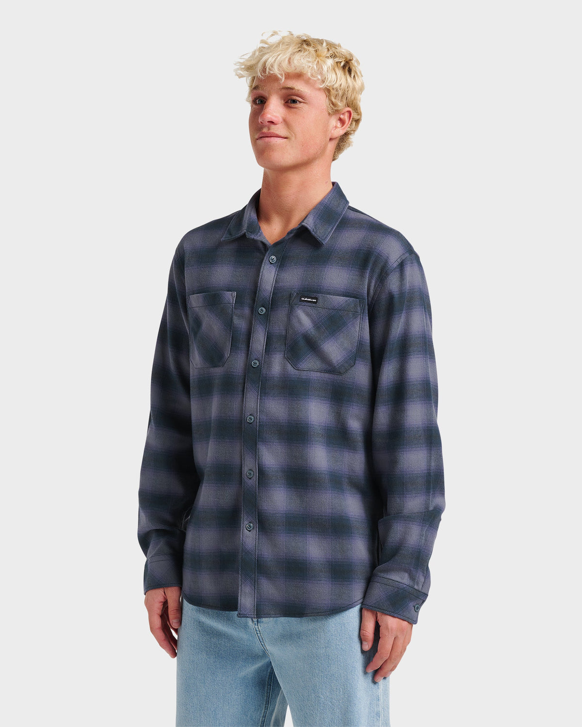 Terrace Stretch Flannel Shirt - Phantom | Quick SilverSmart Buy