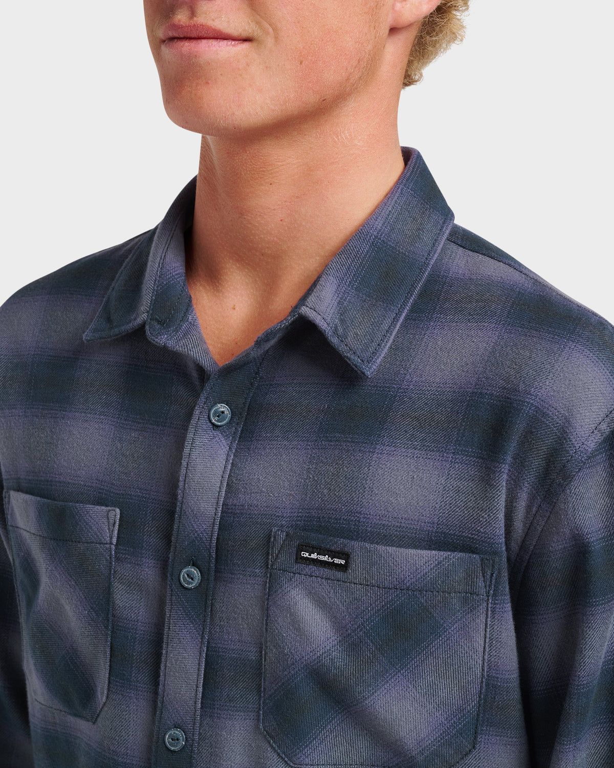 Terrace Stretch Flannel Shirt - Phantom | Quick SilverSmart Buy