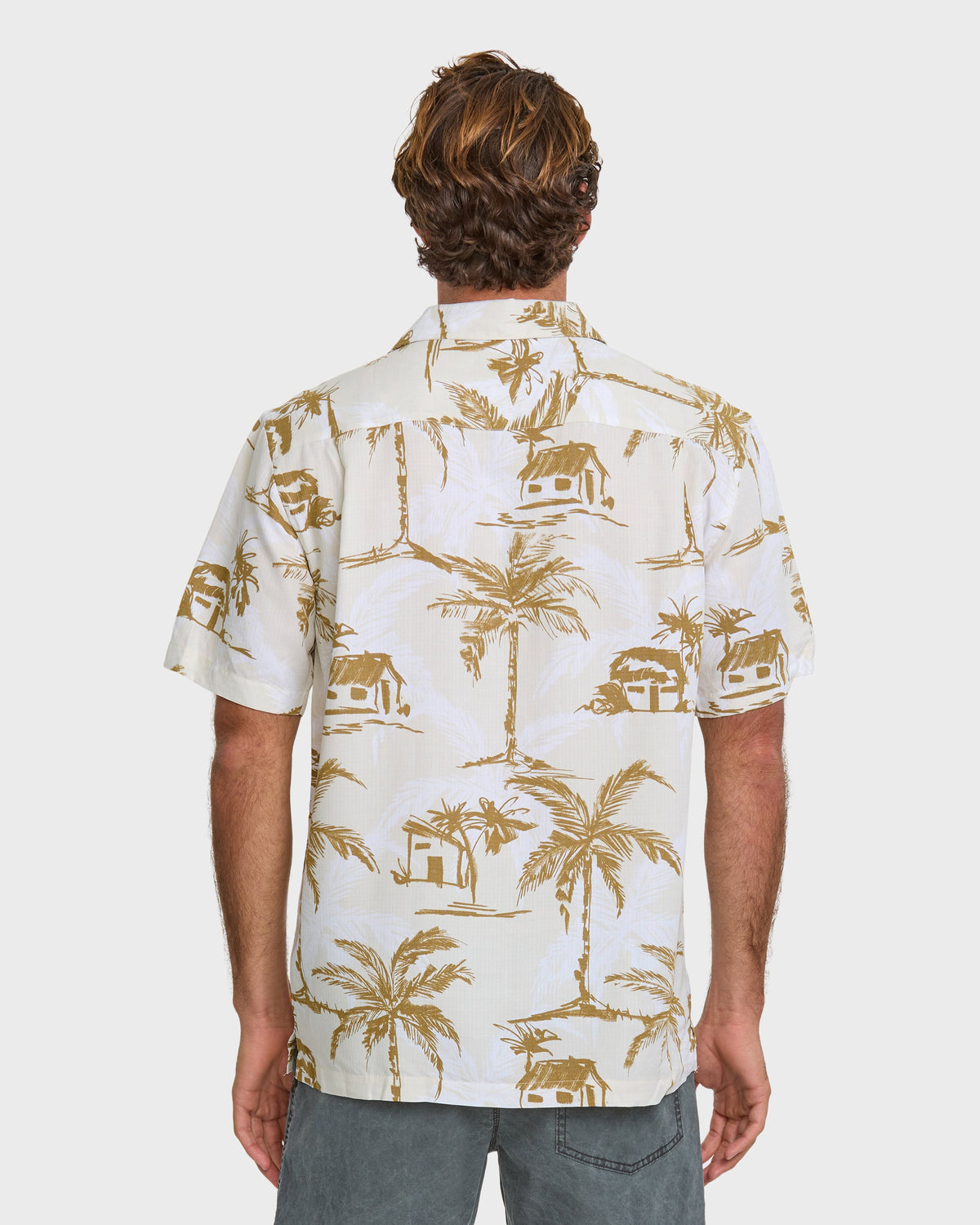 Waterman Off The Grid Shirt - Bone White | Quick SilverSignature