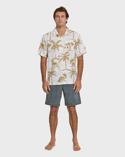 Waterman Off The Grid Shirt - Bone White | Quick SilverSignature
