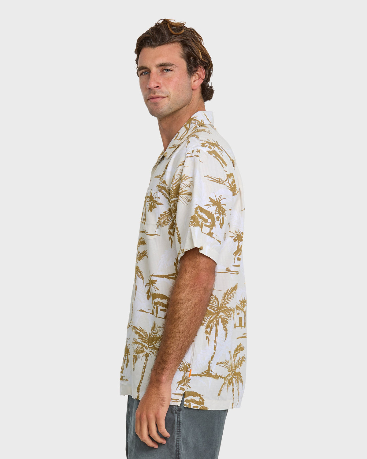 Waterman Off The Grid Shirt - Bone White | Quick SilverSignature