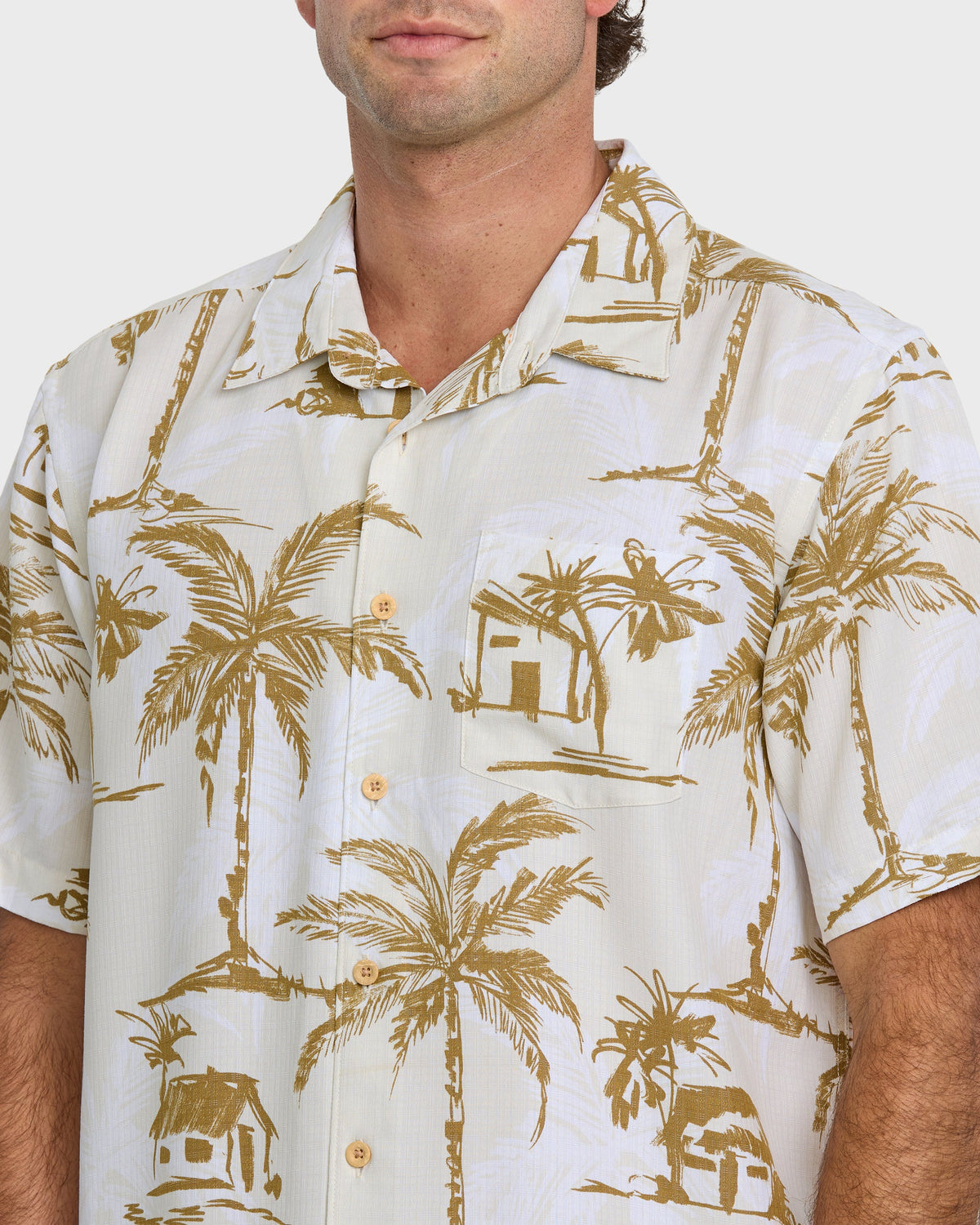 Waterman Off The Grid Shirt - Bone White | Quick SilverSignature