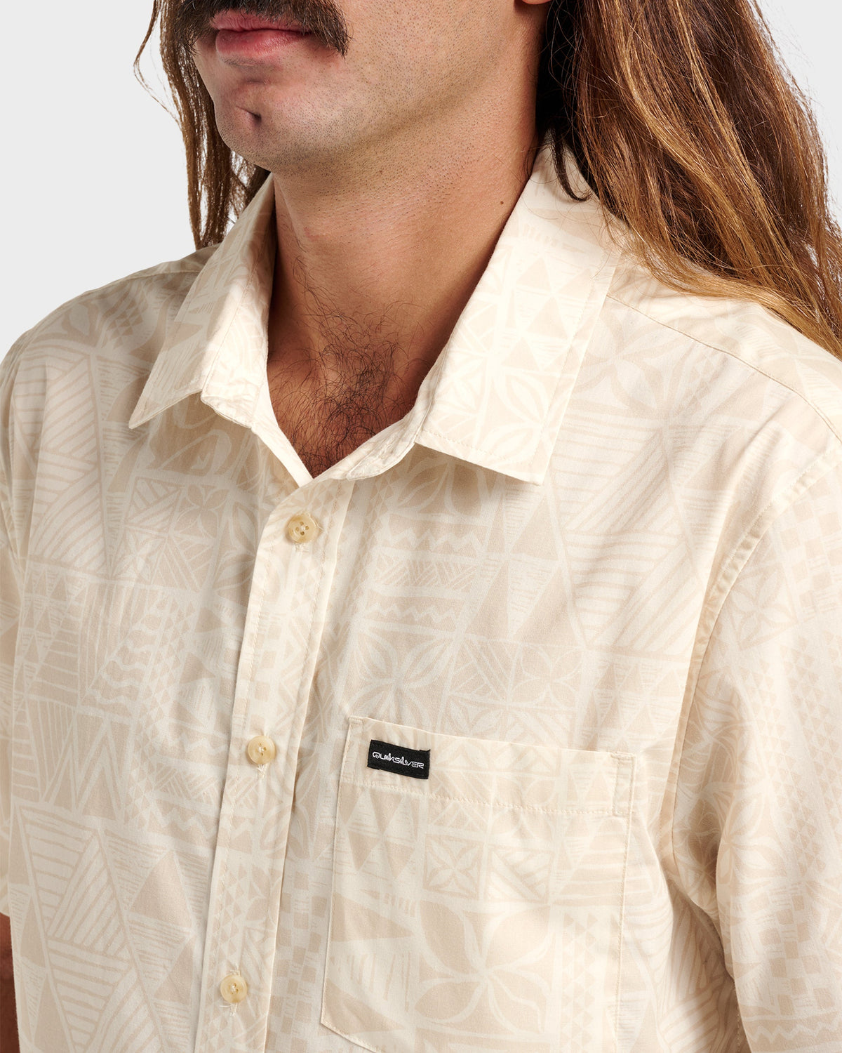Makaha Classic Short Sleeve Shirt - Off White | Quick SilverRecommended