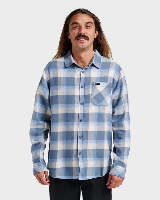 Penmar Check Flannel Shirt - China Blue | Quick SilverBest Price