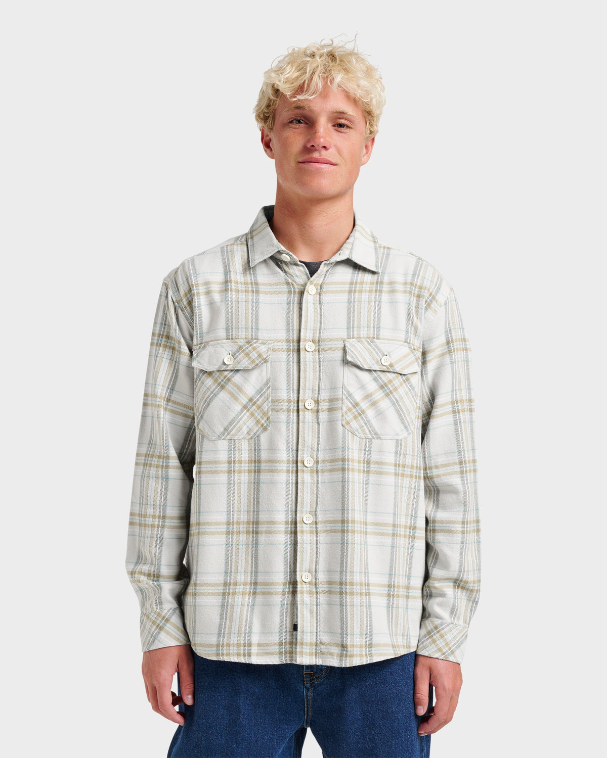 Waterman Bodie Flannel Shirt - Moonbeam | Quick SilverCustomer Favorite