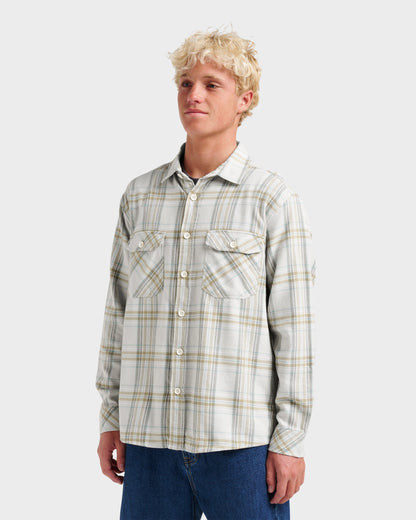 Waterman Bodie Flannel Shirt - Moonbeam | Quick SilverCustomer Favorite