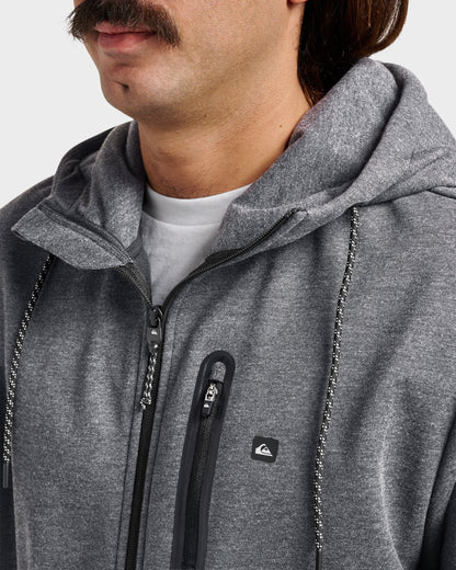 Waterman Departure Zip Sweatshirt - Phantom Heather | Quick SilverSpecial Offer