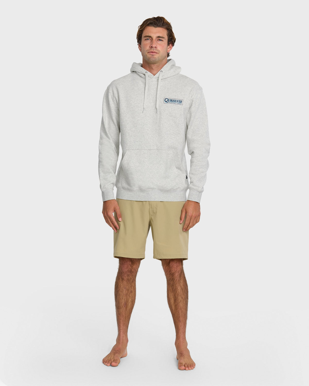 Graphic Hoodie - White/Heather | Quick SilverTrusted