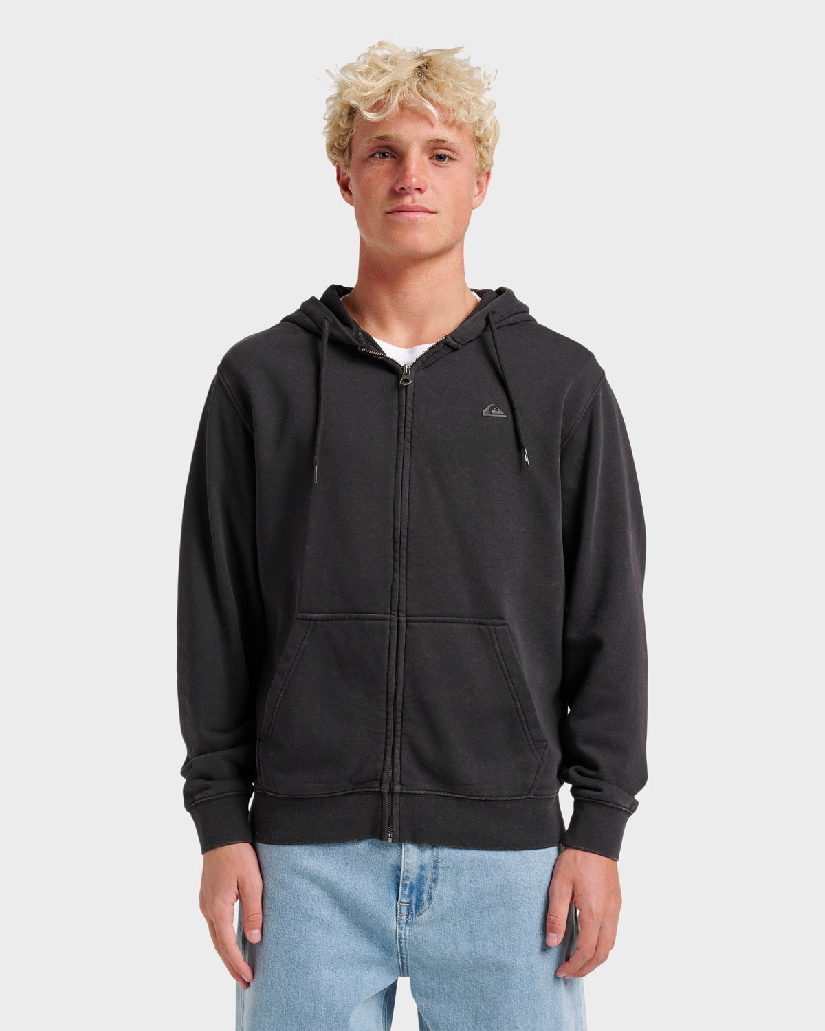 Saltwater Full Zip Hoodie - Black | Quick SilverGreat Value