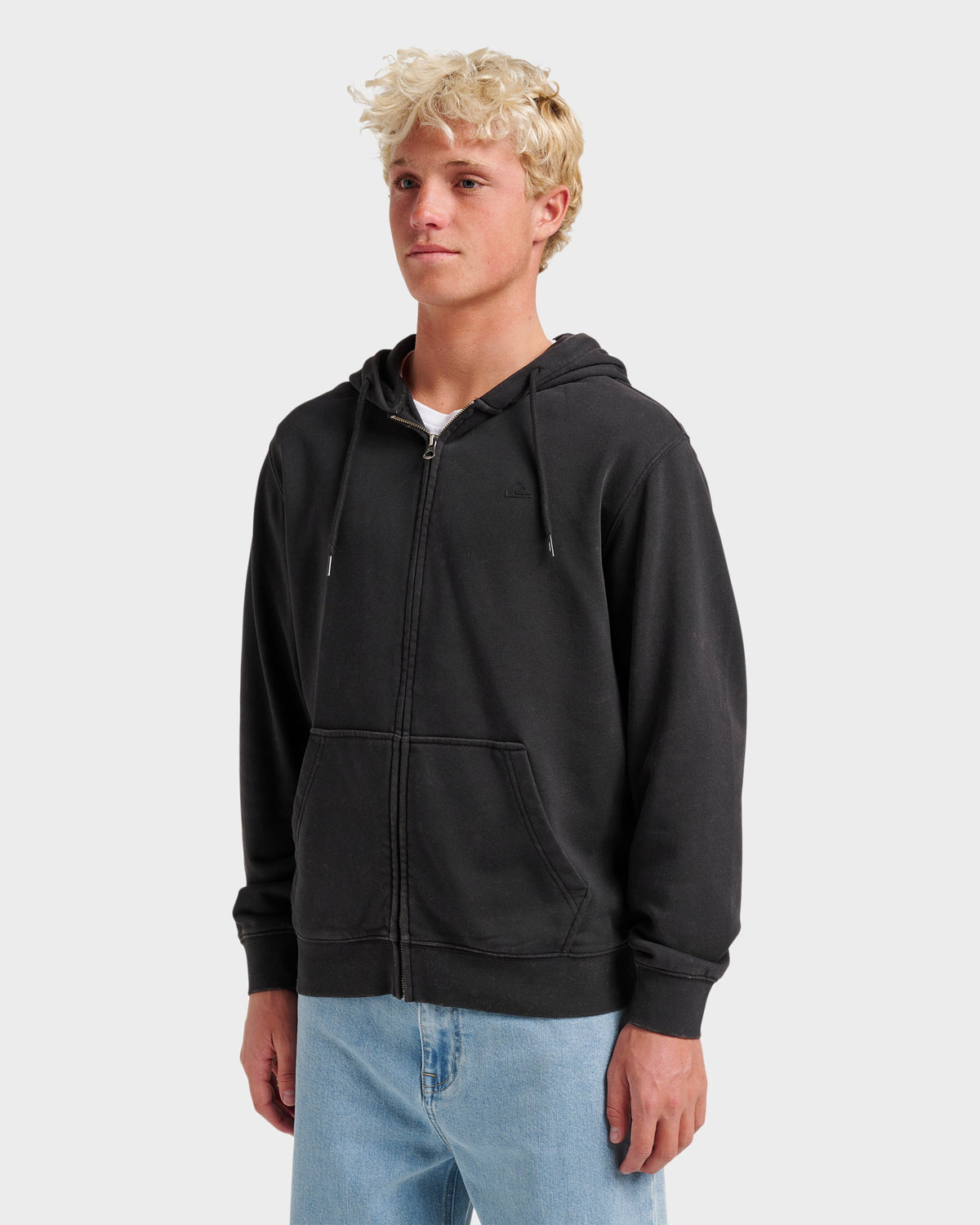 Saltwater Full Zip Hoodie - Black | Quick SilverGreat Value
