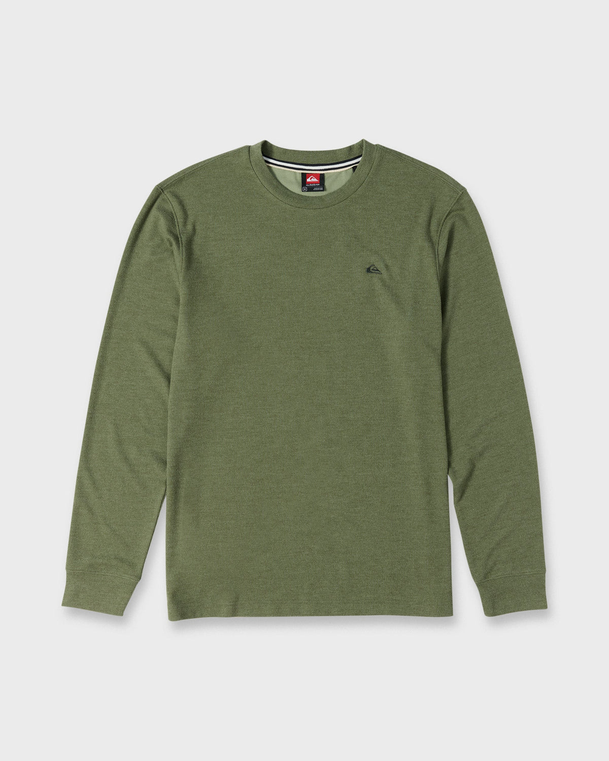 Malvern Long Sleeve Soft Touch Crewneck Sweatshirt - Dusty Olive | Quick SilverExclusive