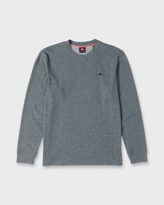 Malvern Long Sleeve Soft Touch Crewneck Sweatshirt - Anthracite | Quick SilverNew
