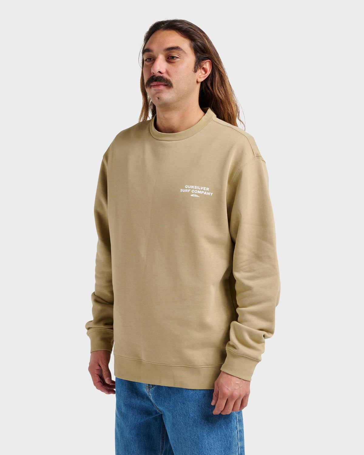 Graphic Crewneck Sweatshirt - Twill | Quick SilverTrusted