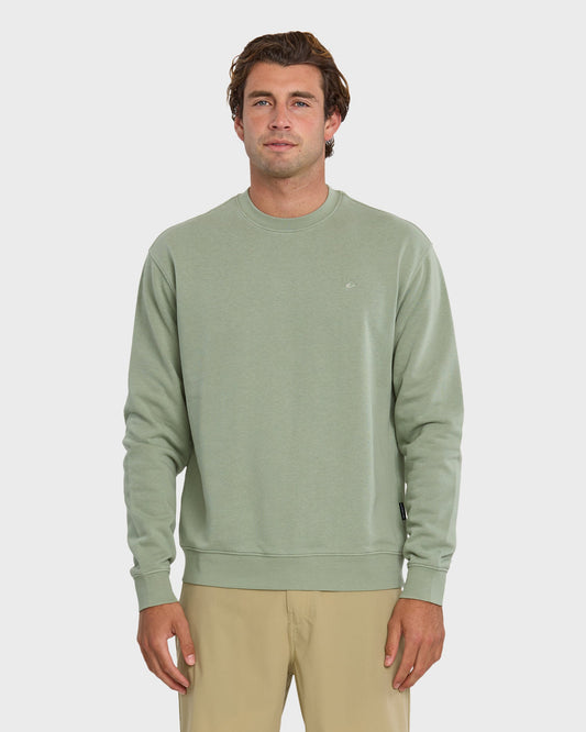 Saltwater Crewneck Sweatshirt - Herb | Quick SilverClassic