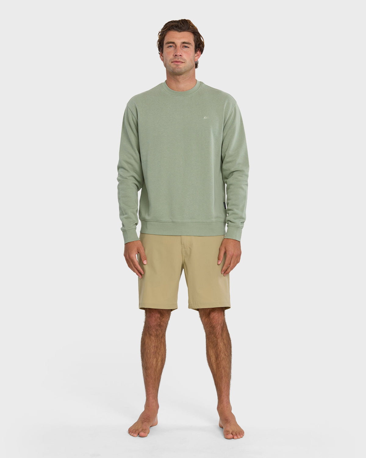 Saltwater Crewneck Sweatshirt - Herb | Quick SilverClassic