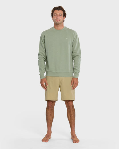 Saltwater Crewneck Sweatshirt - Herb | Quick SilverClassic