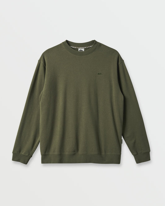 Saltwater Crewneck Sweatshirt - Army | Quick SilverSale