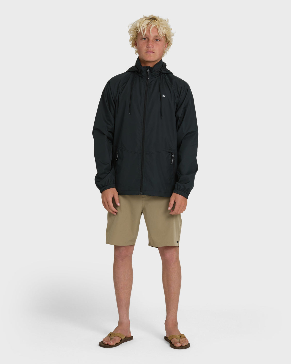 Waterman Shell Shock Water-Resistant Windbreaker - Black | Quick SilverPopular