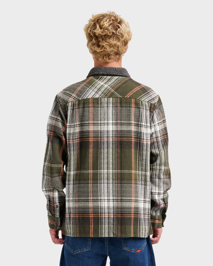 Campo Zip Flannel Shirt - Grape Leaf | Quick SilverTop Pick