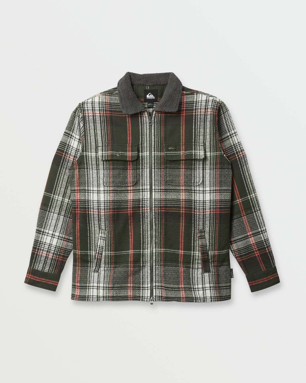 Campo Zip Flannel Shirt - Grape Leaf | Quick SilverTop Pick