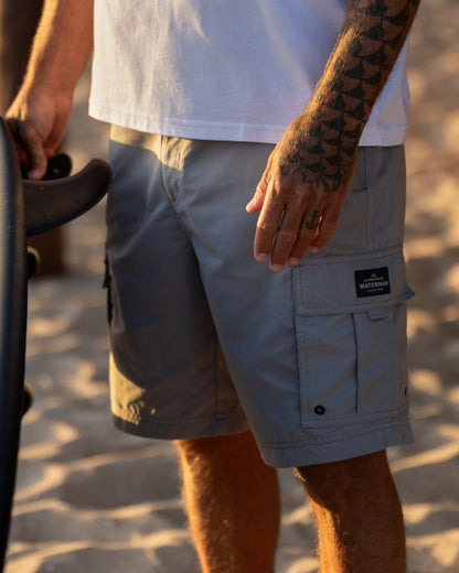 Waterman Maldive Atoll 20" Cargo Shorts - Grey | Quick SilverNew