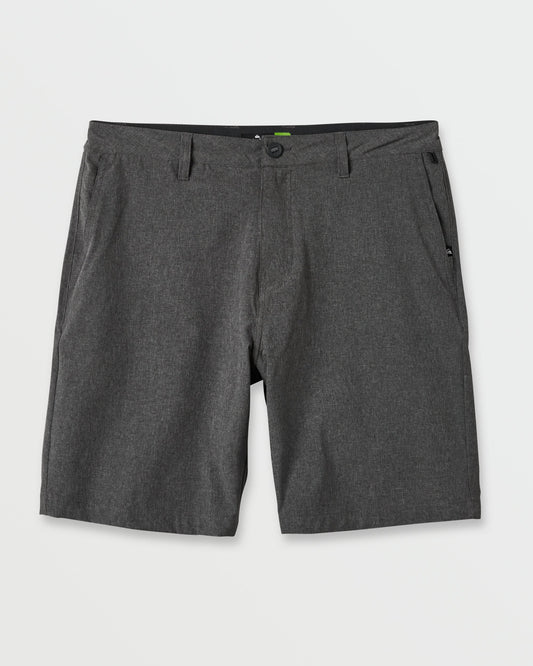Union Heather 20" Amphibian Hybrid Shorts - Black | Quick SilverTop Pick