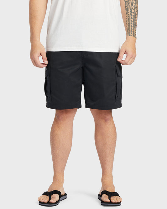 Waterman Maldive Atoll 20" Cargo Shorts - Black | Quick SilverEveryday