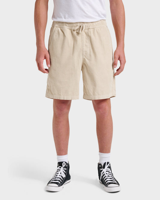 Taxer Corduroy Shorts - Fog Grey | Quick SilverPremium