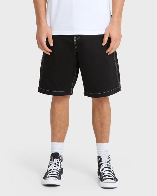 Mercury Carpenter Denim Short - Black | Quick SilverDiscount
