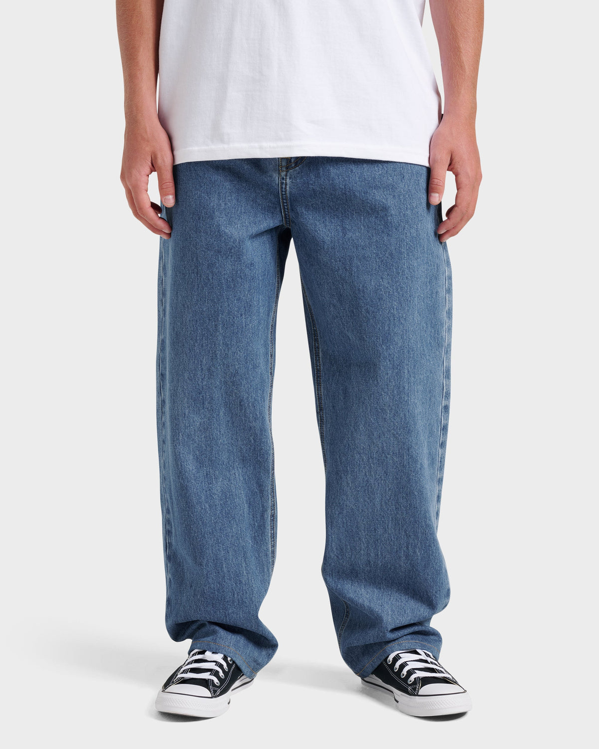 Baggy Denim Pants - Medium Indigo | Quick SilverDeals