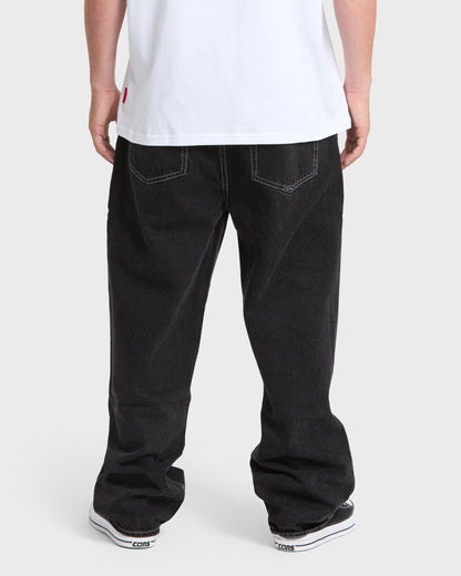 Baggy Denim Pants - Black Wash | Quick SilverTrusted