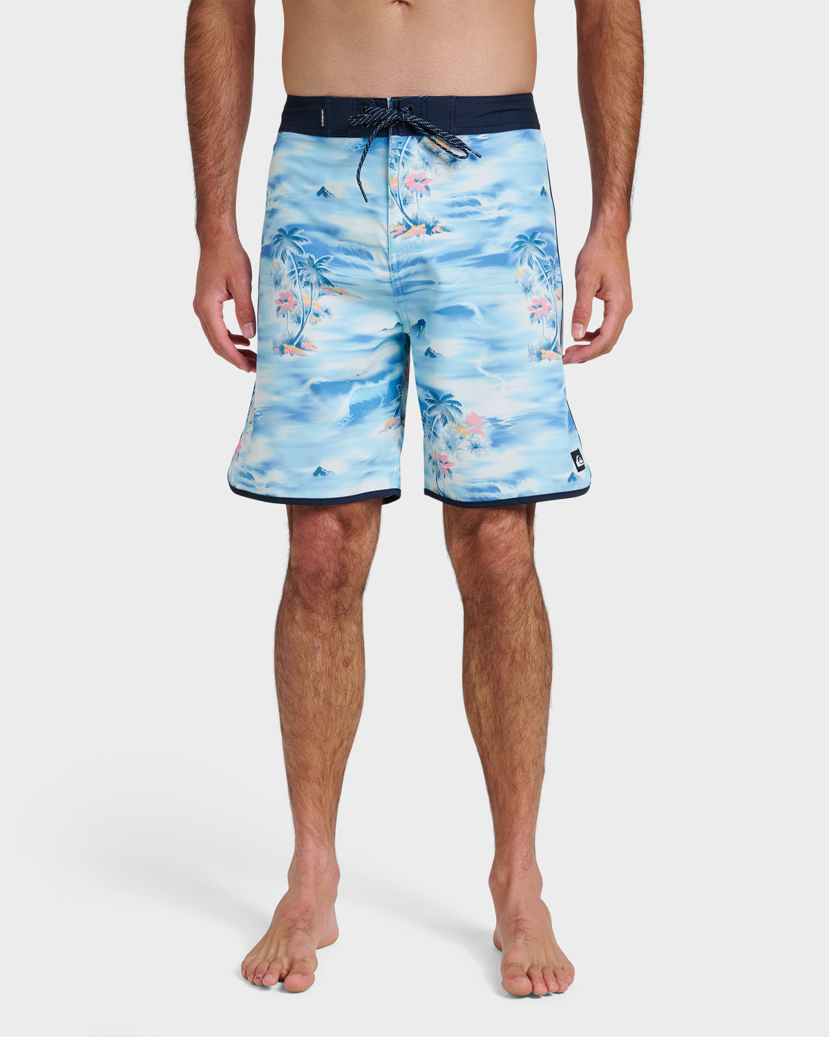 Surfsilk Tropical Surf 19" Boardshorts - Total Eclipse | Quick SilverClassic