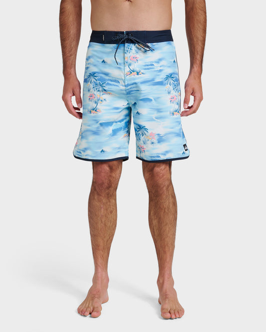Surfsilk Tropical Surf 19" Boardshorts - Total Eclipse | Quick SilverClassic