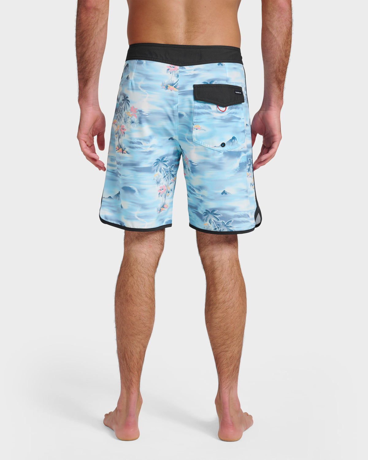 Surfsilk Tropical Surf 19" Boardshorts - Total Eclipse | Quick SilverClassic