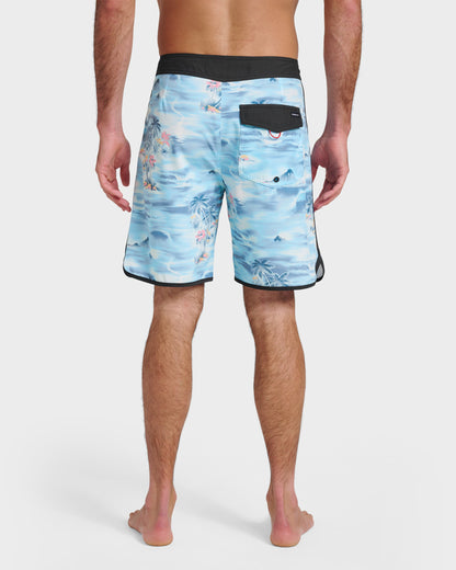 Surfsilk Tropical Surf 19" Boardshorts - Total Eclipse | Quick SilverClassic
