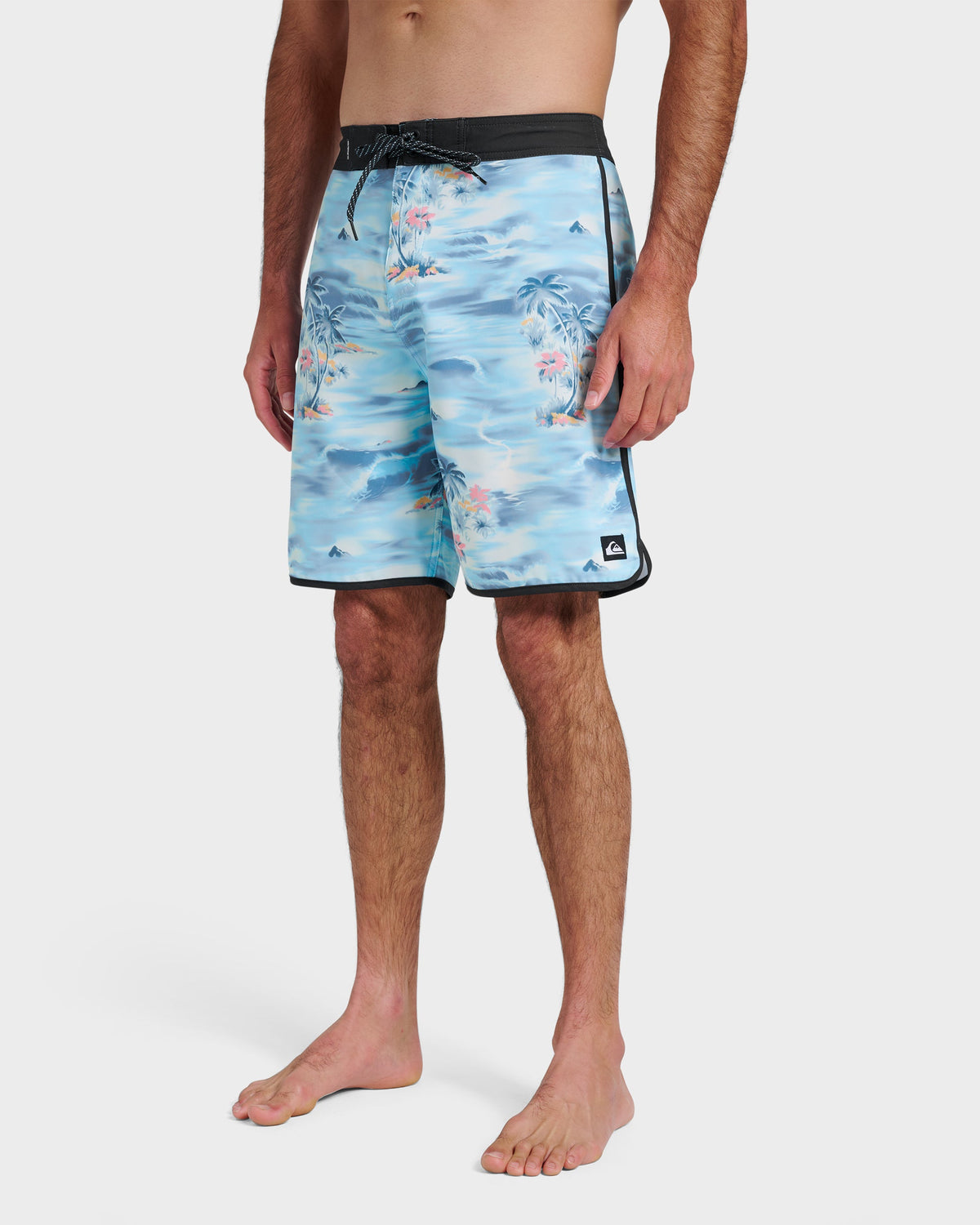 Surfsilk Tropical Surf 19" Boardshorts - Total Eclipse | Quick SilverClassic