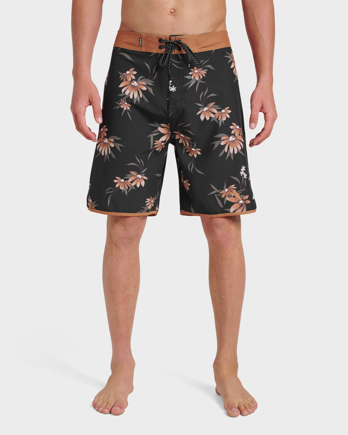 Surfsilk Costal Flora 19" Boardshorts - Black | Quick SilverFeatured
