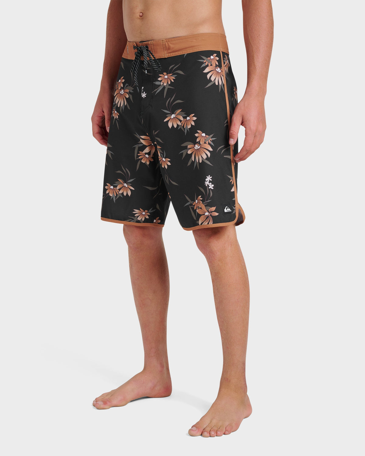 Surfsilk Costal Flora 19" Boardshorts - Black | Quick SilverFeatured