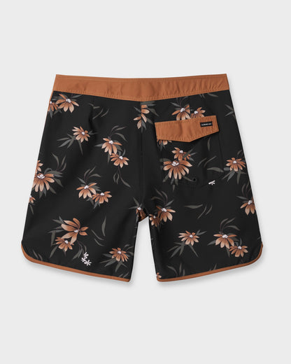 Surfsilk Costal Flora 19" Boardshorts - Black | Quick SilverFeatured