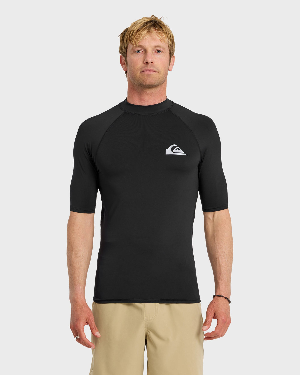 Everyday UPF 50 Short Sleeve Rashguard - Black | Quick SilverSignature