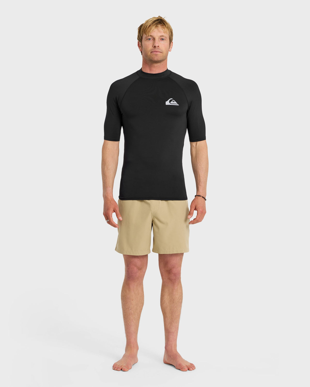 Everyday UPF 50 Short Sleeve Rashguard - Black | Quick SilverSignature