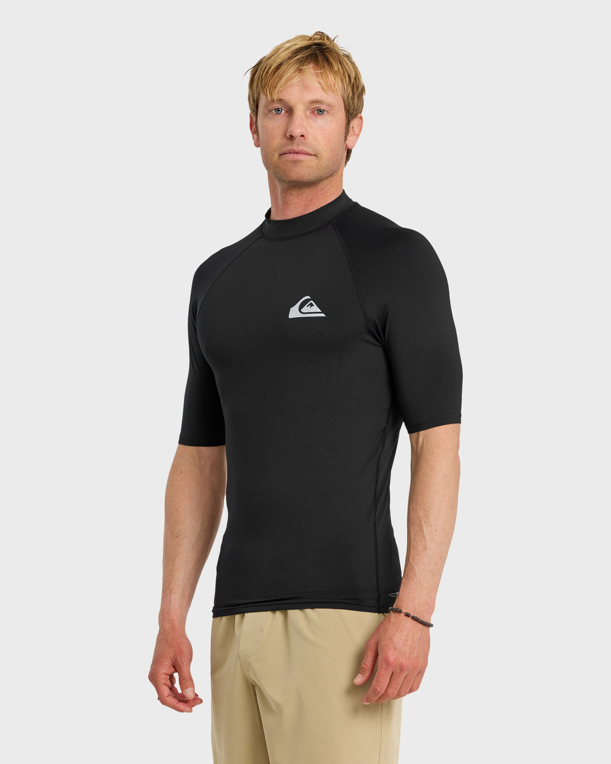 Everyday UPF 50 Short Sleeve Rashguard - Black | Quick SilverSignature